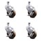 Service Caster 4 Inch High Temp Glass Filled Nylon 10mm Threaded Stem Caster Set with Brake SCC-TS20S414-GFNSHT-TLB-M1015-4 - alternate 2